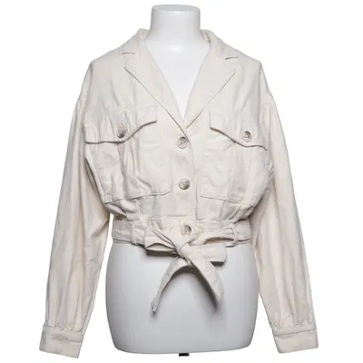 Denim jacket (White) from Pull & Bear Cotton