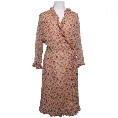 Slå-om-kjole (Beige, Flerfarvet) fra Anna Sui Acetat, Silke