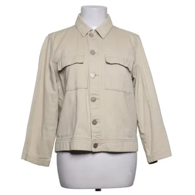 Denimjakke (Beige) fra Pieces Bomuld