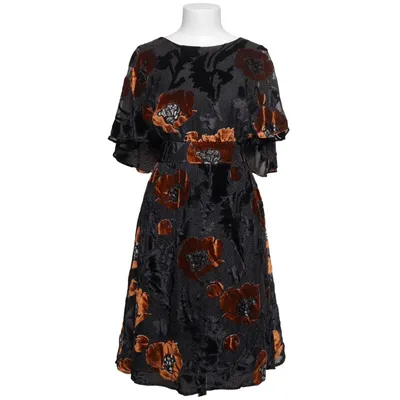 Omlottklänning (Svart, Orange, Grå) från Laura Ashley Polyamid, Polyester, Viskos