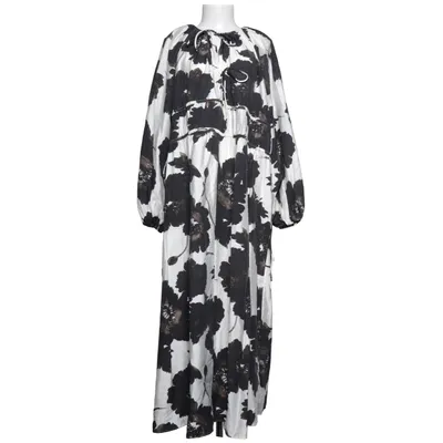 Långklänning (Vit, Svart) från H&M Polyester, Viskos