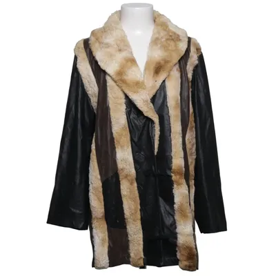 Veste en peau de mouton retournée (Noir, Beige, Marron) de Jean Marc Philippe Élasthane, Polyamide