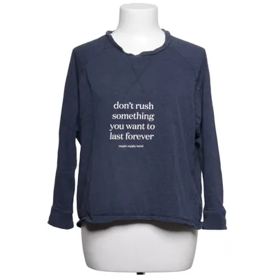T-shirt à manches longues (Bleu) de Moshi Moshi Mind Coton