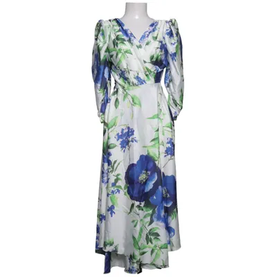 Omlottklänning (Vit, Blå, Grön) från Emo Bomull, Polyester, Viskos