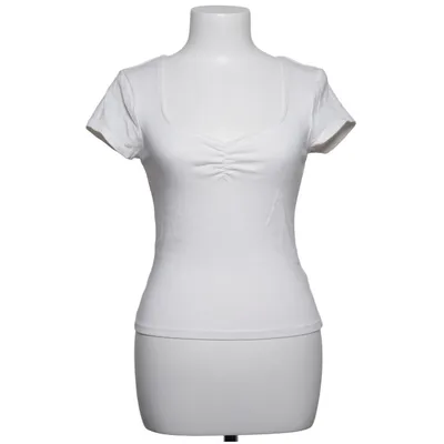Top (Wit) van Gina Tricot Katoen, Elastaan, Modal
