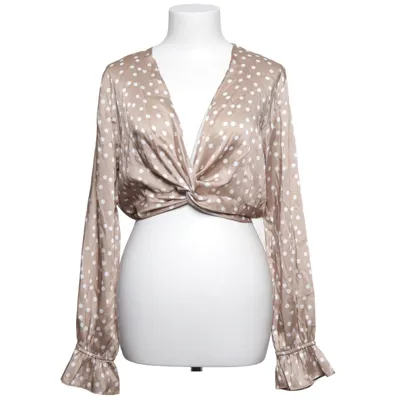 Crop top (Beige, Vit) från Chiquelle Polyester