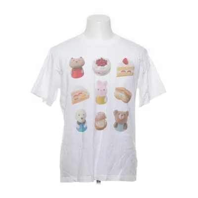 T-shirt (White, Multicolored) from Uniqlo Cotton