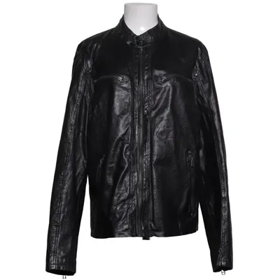 Veste en cuir (Noir) de Gipsy Coton, Cuir, Polyester