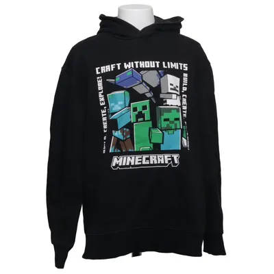 Huvtröja (Svart, Flerfärgad) från Minecraft Bomull, Polyester