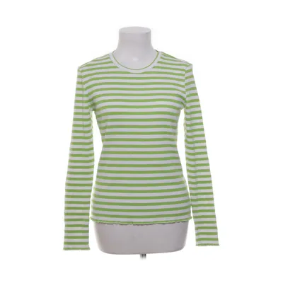 Långärmad t-shirt (Grön, Vit) från Selected Femme Elastan, Ekologisk bomull