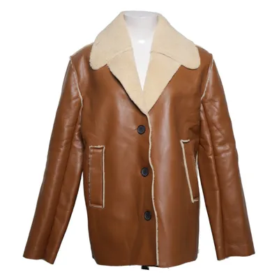 Shearlingjacka (Brun, Beige) från Aikha Bomull, Polyester