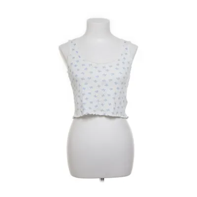 Crop top (Vit, Blå) från Barbara Kristoffersen by Rosemunde Bomull