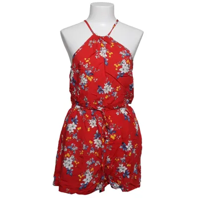 Dungarees (Red, Multicolored) from AX Paris Viscose