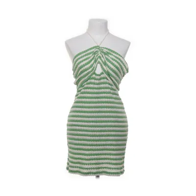 Halternek jurk (Groen, Wit) van Pull & Bear Katoen, Polyester