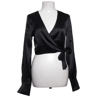 Blouse portefeuille (Noir) de NA-KD Reborn Élasthane, Polyester