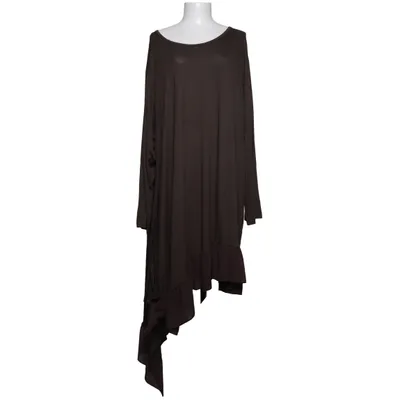 Jurk (Bruin) van AKH Fashion Elastaan, Viscose