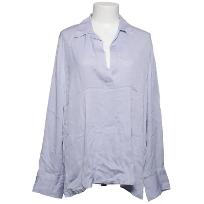 Blouse (Blauw, Wit) van Vince Elastaan, Zijde