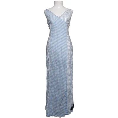 Maxikleid (Blau, Weiß) von Magniberg Cupro
