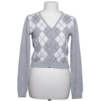 Cardigan (Grijs, Wit) van Brandy Melville Katoen