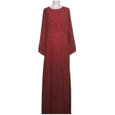Maxi jurk (Rood, Wit) van Collectif Vintage Polyester