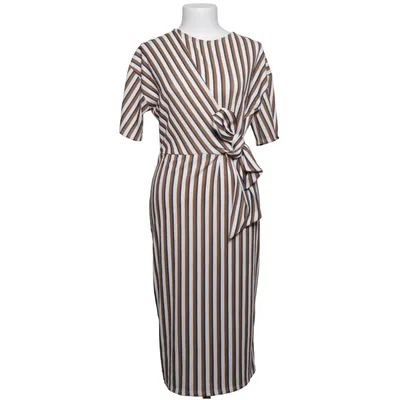 Jurk (Wit, Bruin, Blauw) van River Island Elastaan, Polyester