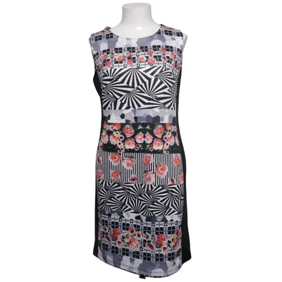 Dress (Black, Multicolored) from Elisa Immagine Elastane, Polyester