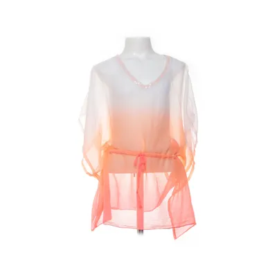 Beach dress (Orange, White) from Kids by Lindex Polyester