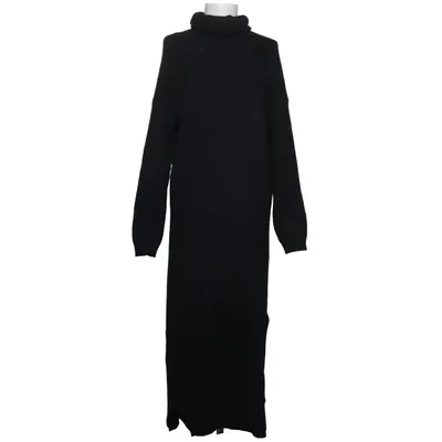 Jurk met col (Zwart) van Moocci Elastaan, Modal, Polyamide, Viscose