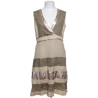 Dress (Beige, Brown, Multicolored) from Repeat Cotton, Polyester