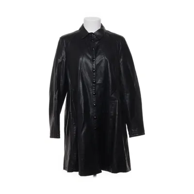 Læderfrakke (Sort) Læder, Polyester