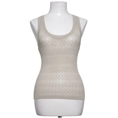Tank Top (Beige) from Zara Polyamide, Viscose
