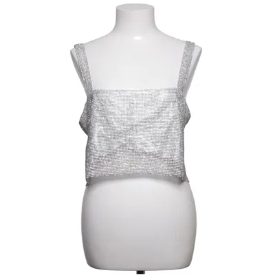 Crop top (4495B-SLV-M/L) from Reserved Polyester