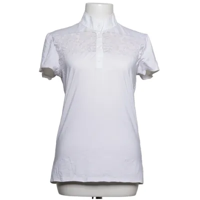 Poloshirt (Weiß) von Equiline Elasthan, Polyamid