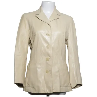 Leather blazer (Beige) from News Leather, Viscose