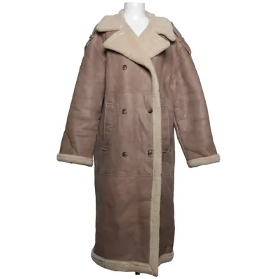 Läderkappa (Brun) från Karen by Simonsen Skinn, Polyester