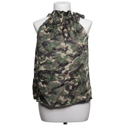 Neckholder Top (Grün, Braun, Mehrfarbig) von Copenhagen Luxe Seide, Viskose