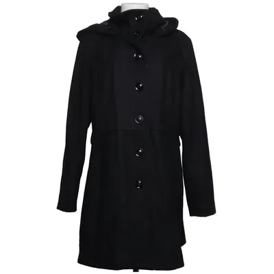 Coat (Black) from Liz Claiborne Polyester, Wool