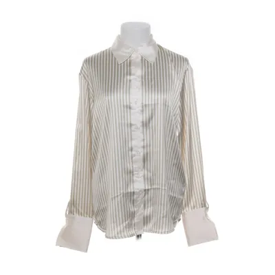 Blouse (Beige, White) from Claire Rose x NA-KD Polyester