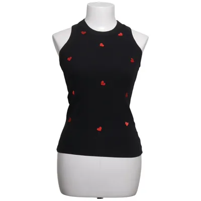 Tanktop (Schwarz, Rot) von By Clara Paris Baumwolle, Elasthan
