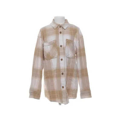 Flannel shirt (Beige, White) from Design by kappAhl Cotton