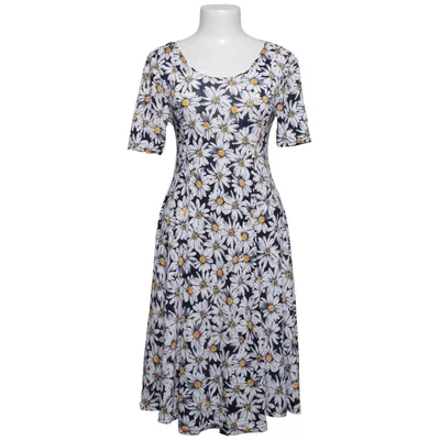 Kjole (Sort, Hvid, Gul) fra Dass & Co Elastan, Polyester