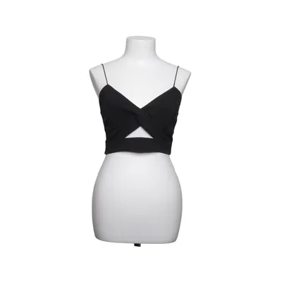 Crop top (Sort) fra BSB Collection Elastan, Polyester