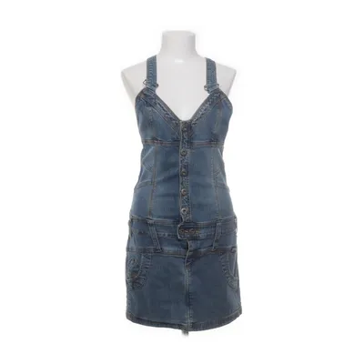 Dungaree dress (Blue) from Brooker Cotton, Elastane