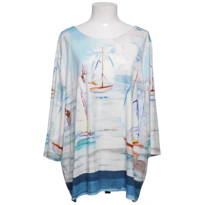 T-shirt à manches longues (Bleu, Blanc, Multicolore) de Paola! Élasthane, Polyester