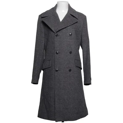 Mantel (Schwarz, Weiß) von William Hunt Kaschmir, Polyester, Wolle