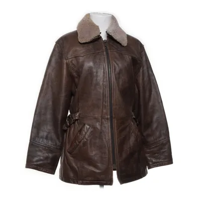 Shearlingjacka (Brun) från Hollies Bomull, Polyester