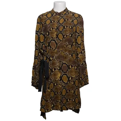 Dress (Yellow, Brown, Black) from Zara Z1975 Denim Viscose