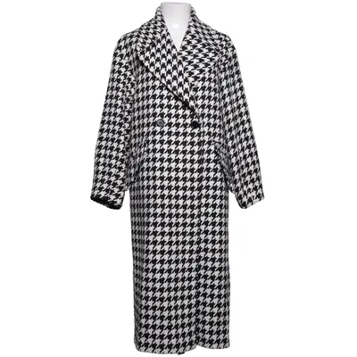 Coat (Black, White) from Helene Berman London Acrylic, Polyester