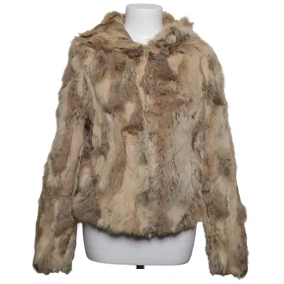 Jacka (Beige, Brun) från CKN of Scandinavia Polyester, Kaninpäls