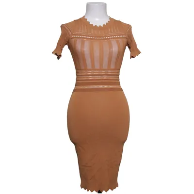 Robe (Marron) de GiorGia Polyamide, Viscose